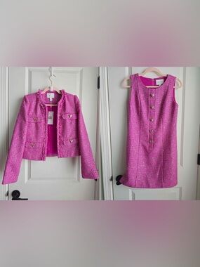 Lilly Pulitzer Hearts Bindy Boucle Dress And Kavita Boucle Jacket